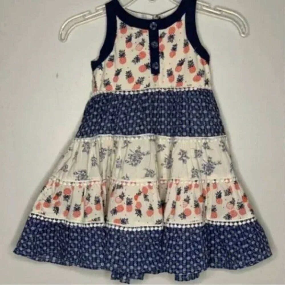 Cutey Couture Girl's CPineapple Girl's Sleeveless Cotton Dress Size 2/3 Years